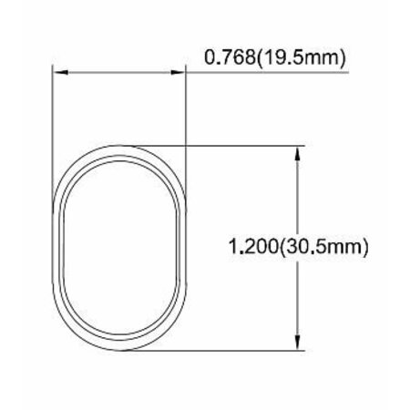 Hella Rocker Oval Lighted Green Without Cover H61920001